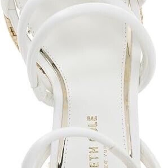 New Kenneth Cole Women's Daphne Heeled Sandal White Strappy Size 8 M Shoes - Picture 5 of 9